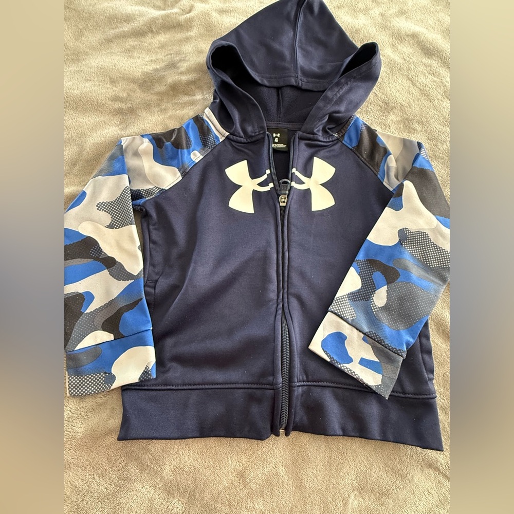 Under Armour Kids' Blue Camo Hoodie